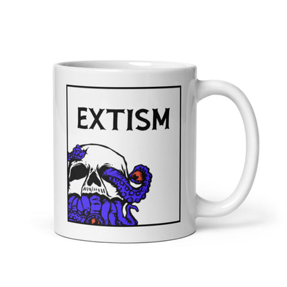 White glossy mug